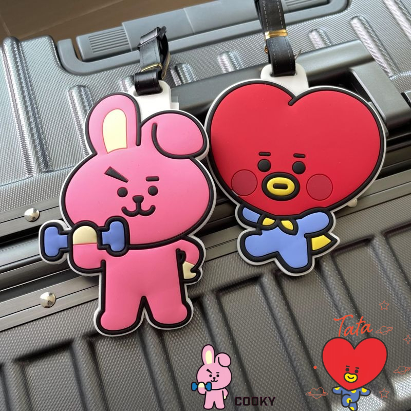 Travel Accessories Kit - Милый брелок BT21 с персонажами мультфильмов,