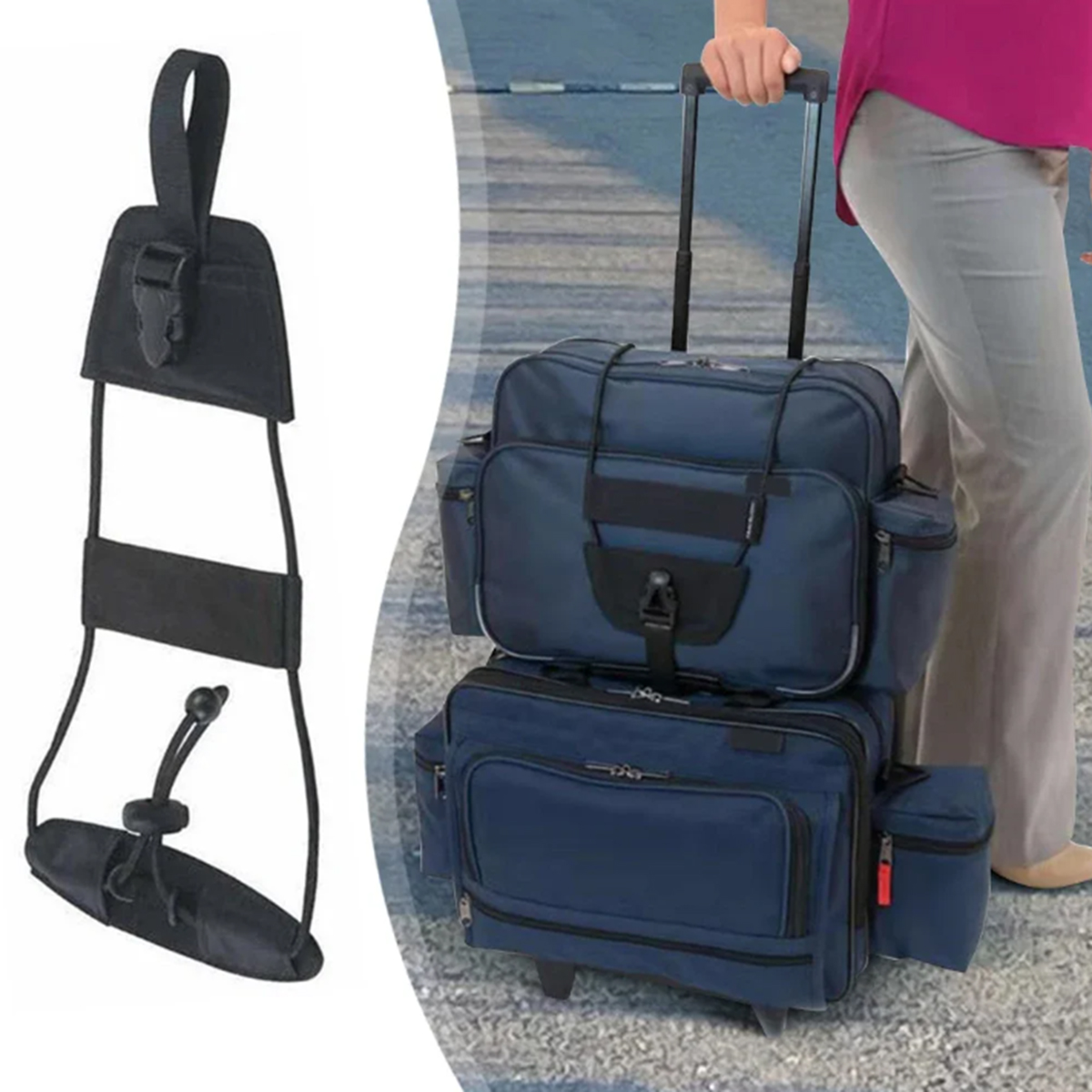 Travel Accessories Luggage Straps - Ремень-фиксатор для багажа, прочный нейлоновый ремень