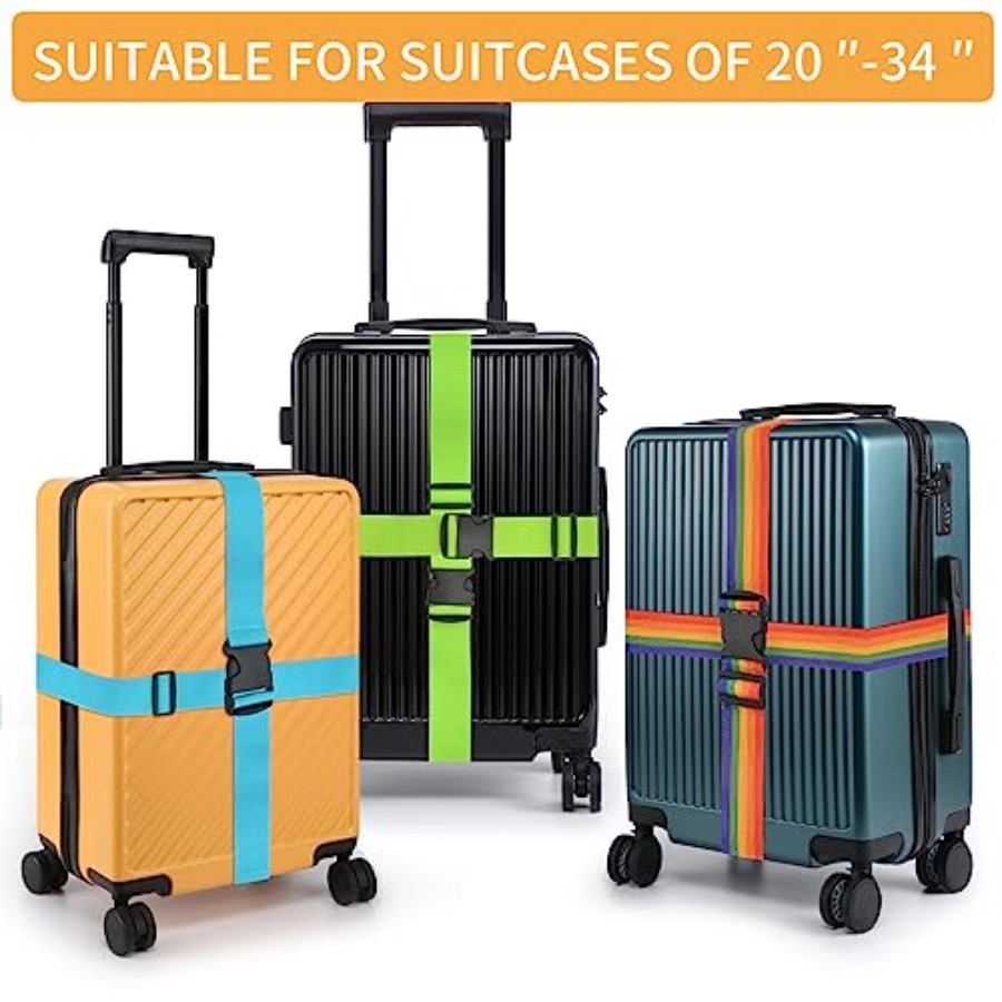 Ремни для багажа, 79 дюймов, д – обзор и цена Travel Accessories Luggage Straps
