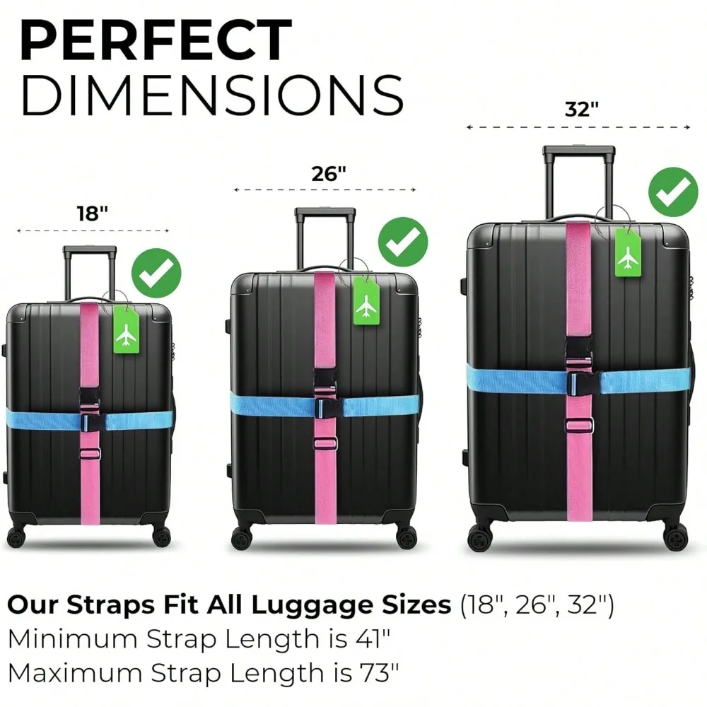 Набор ремней для багажа с бага – обзор и цена Travel Accessories Luggage Straps