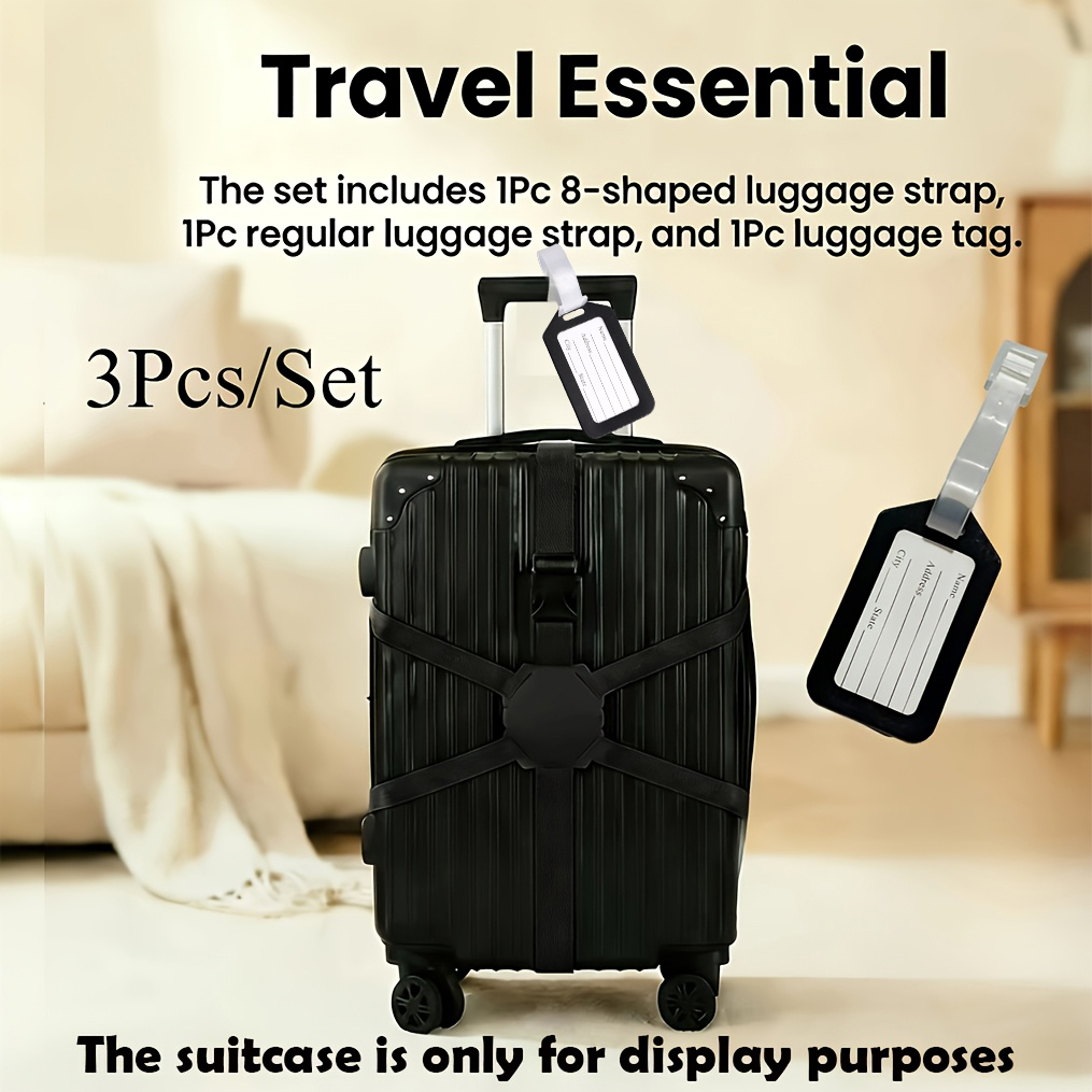 Набор из 3 предметов (2 ремня  – обзор и цена Travel Accessories Luggage Straps