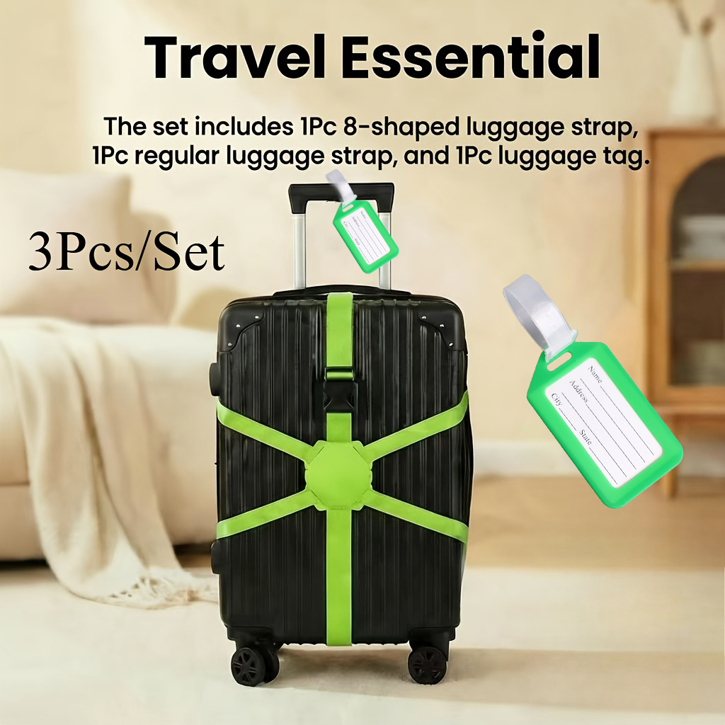 Набор из 3 предметов (2 ремня  – обзор и цена Travel Accessories Luggage Straps