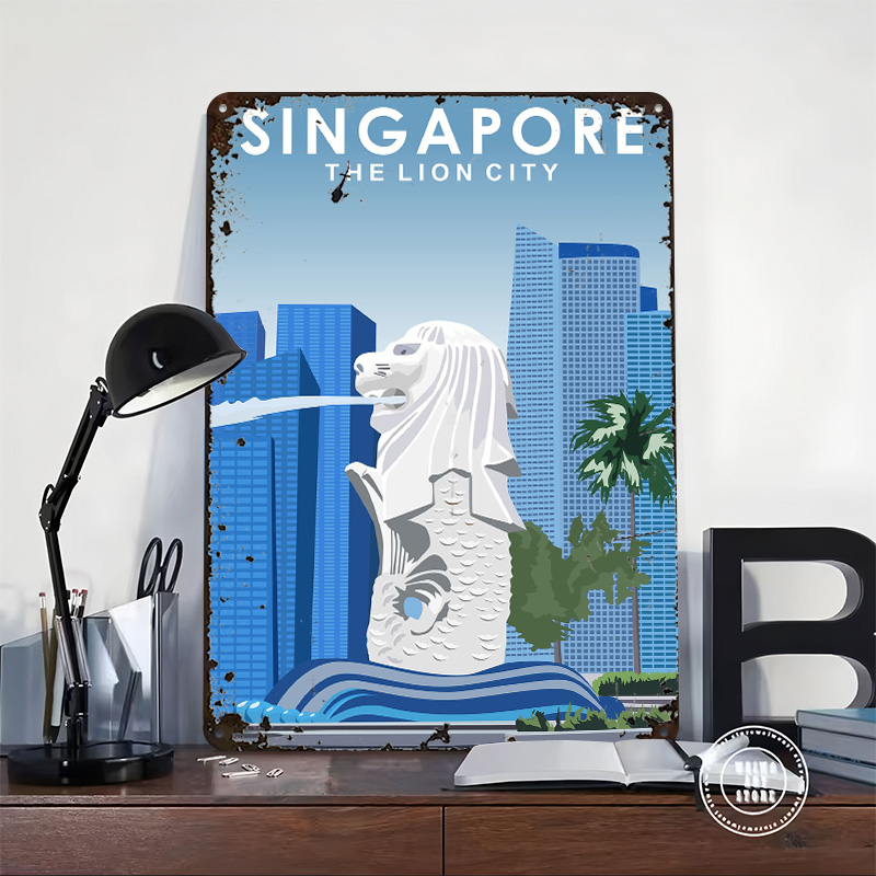 Металлический постер-плакат «С – обзор и цена Travel Accessories Singapore