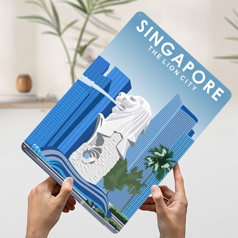 Металлический постер-плакат «С – обзор и цена Travel Accessories Singapore